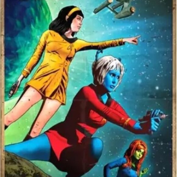 Star Trek "Join Starfleet" adventure poster metal Sign 8"x12" USS Enterprise TOS - Picture 1 of 7